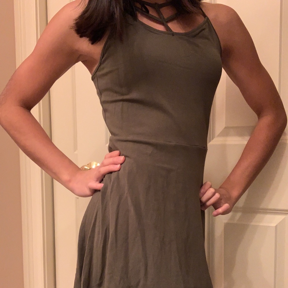 Olive Green Dress